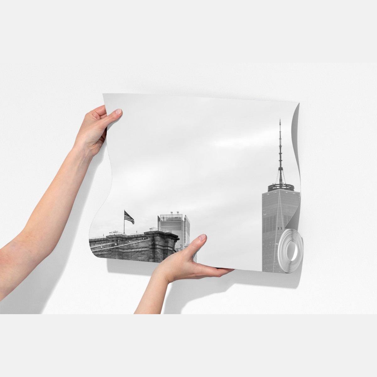 Fototapeta most brooklyński i panorama Nowego Jorku w odcieniach szarości – Wallissimo® Fototapeta most brooklyński i panorama Nowego Jorku w odcieniach szarości – Wallissimo®