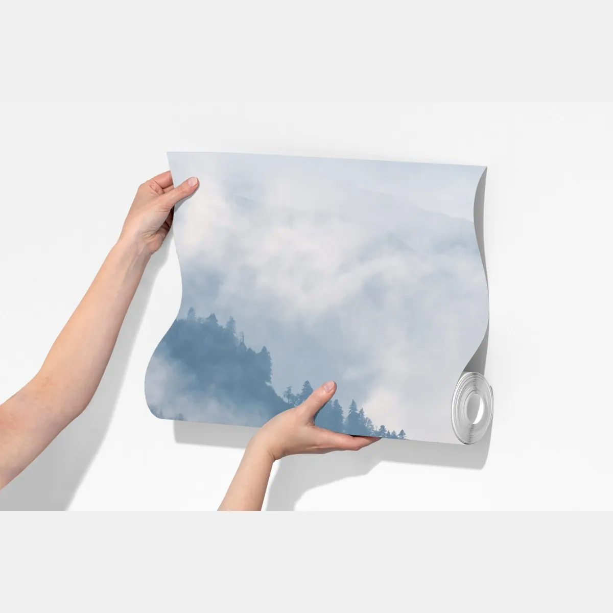 Fototapeta mglista górska panorama – Wallissimo® Fototapeta mglista górska panorama – Wallissimo®