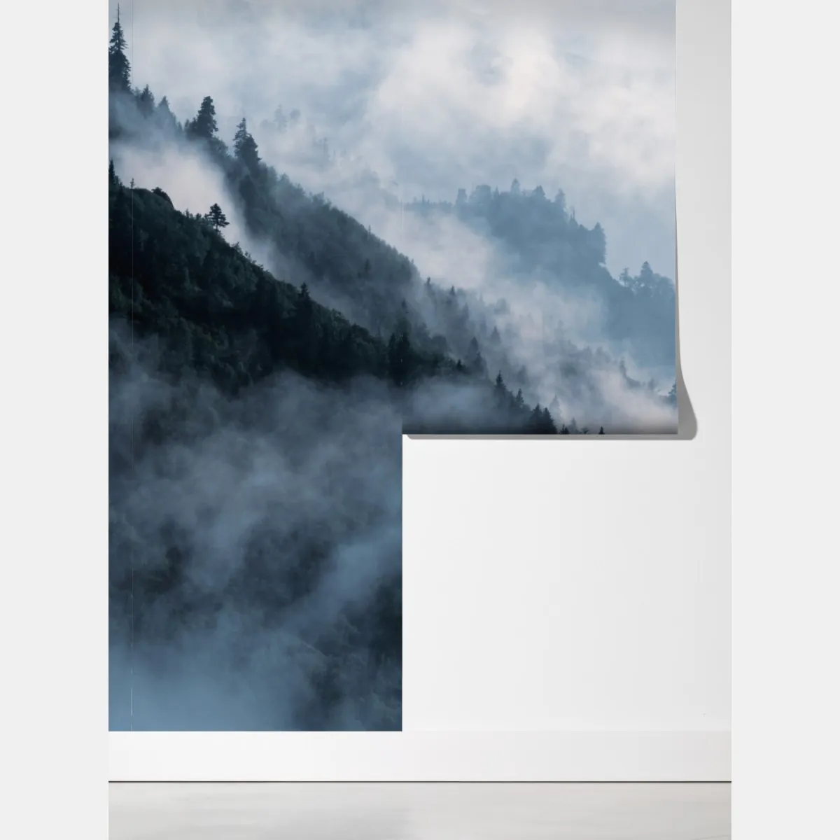 Fototapeta mglista górska panorama – Wallissimo® Fototapeta mglista górska panorama – Wallissimo®