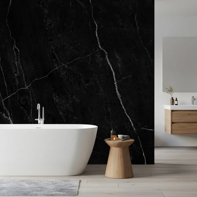 Fototapeta czarny marmur z białymi żyłkami