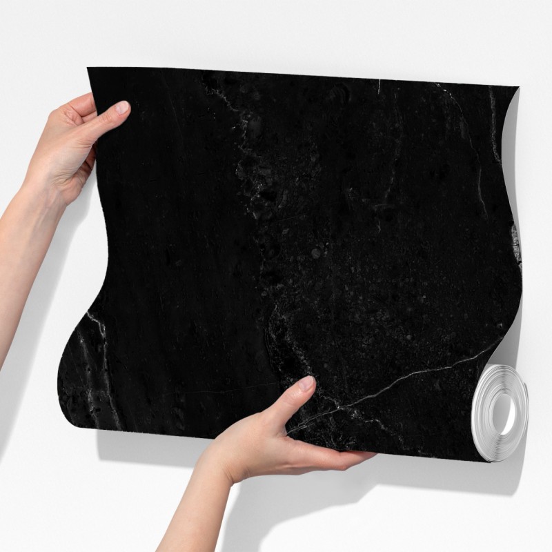 Fototapeta czarny marmur z białymi żyłkami – Wallissimo® Fototapeta czarny marmur z białymi żyłkami – Wallissimo®