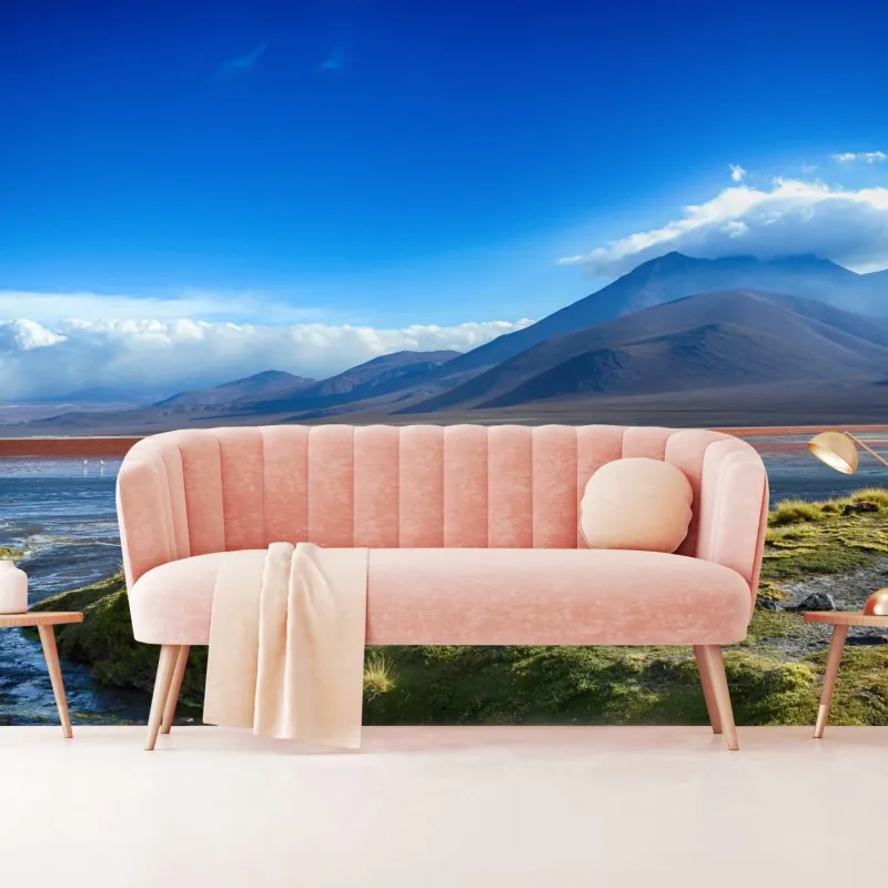 Fototapeta spokojna laguna górska