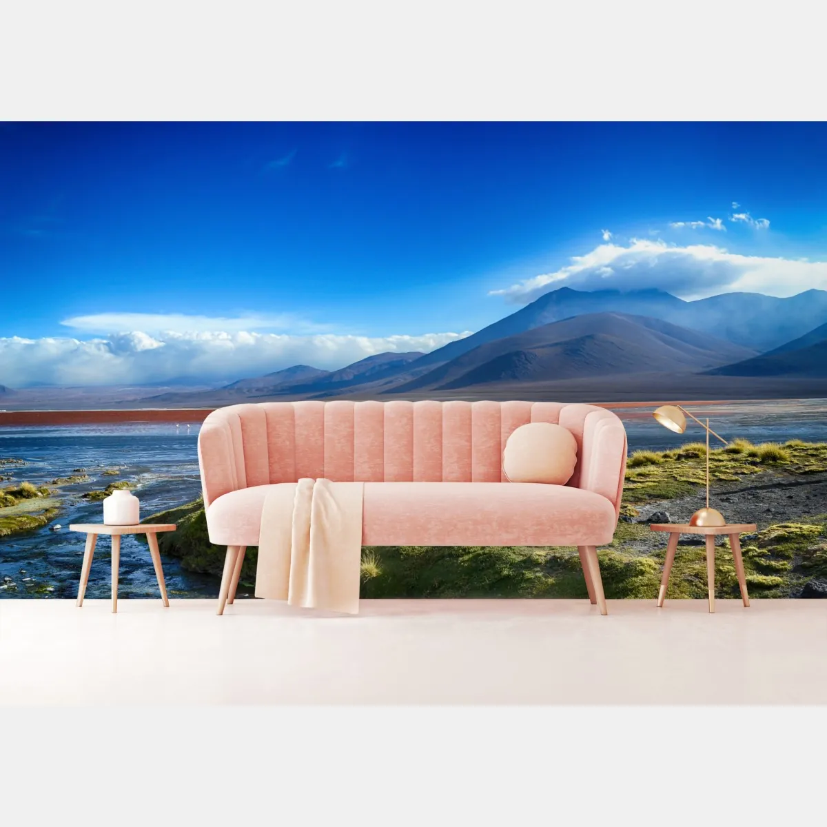 Fototapeta spokojna laguna górska – Wallissimo® Fototapeta spokojna laguna górska – Wallissimo®