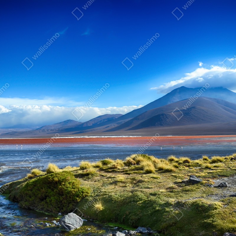 Fototapeta spokojna laguna górska – Wallissimo® Fototapeta spokojna laguna górska – Wallissimo®
