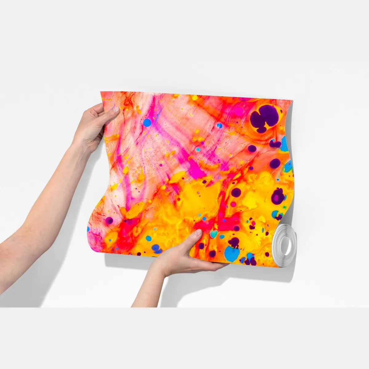 Fototapeta marmurkowanie ebru w żywych kolorach – Wallissimo® Fototapeta marmurkowanie ebru w żywych kolorach – Wallissimo®