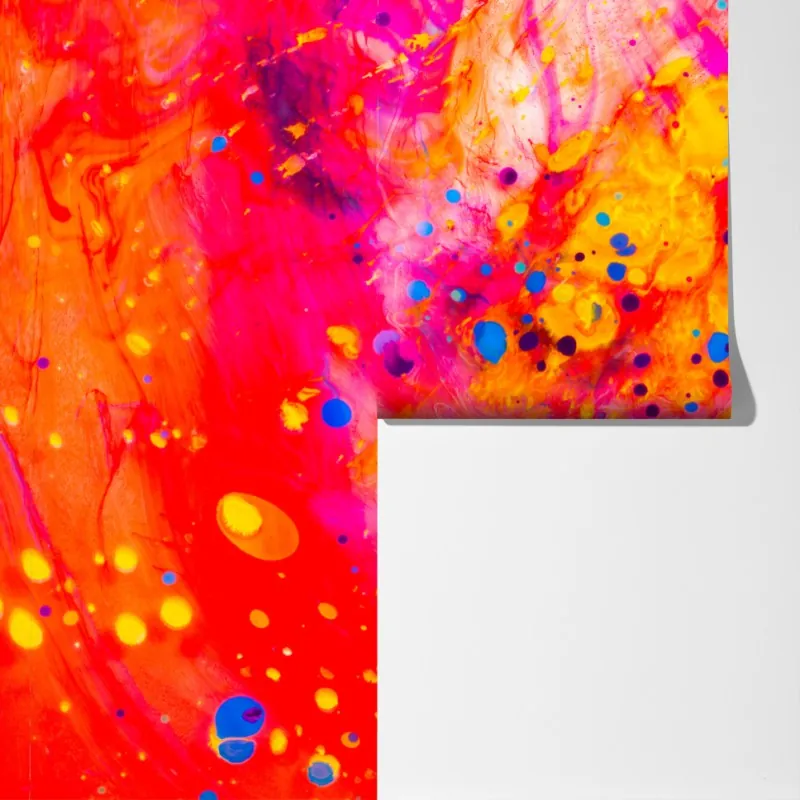 Fototapeta marmurkowanie ebru w żywych kolorach – Wallissimo® Fototapeta marmurkowanie ebru w żywych kolorach – Wallissimo®