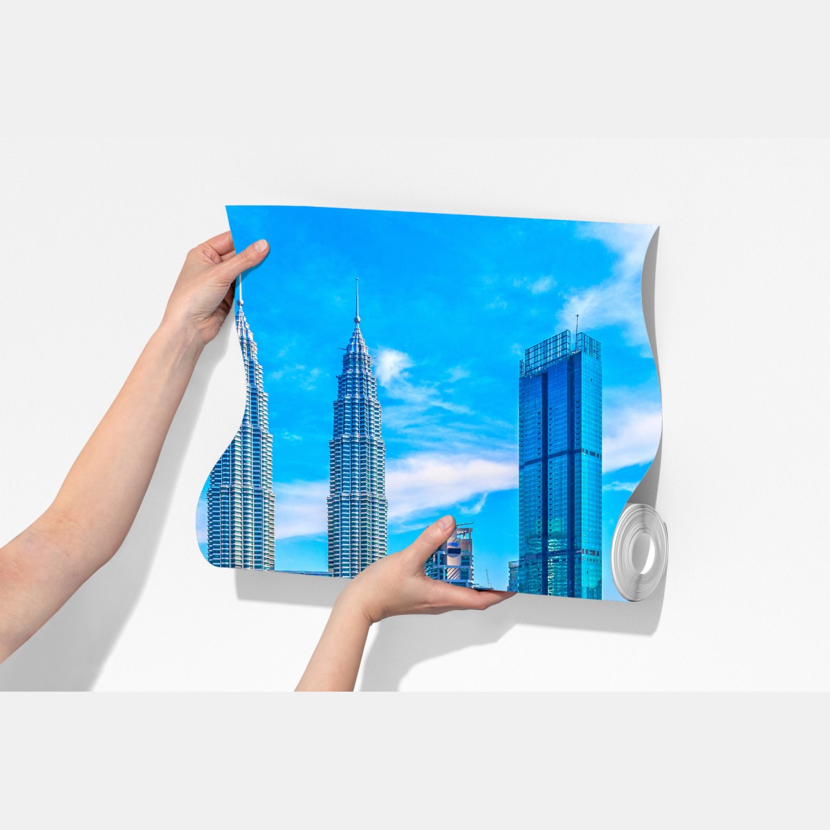 Fototapeta Kuala Lumpur panorama z wieżami Petronas – Wallissimo® Fototapeta Kuala Lumpur panorama z wieżami Petronas – Wallissimo®