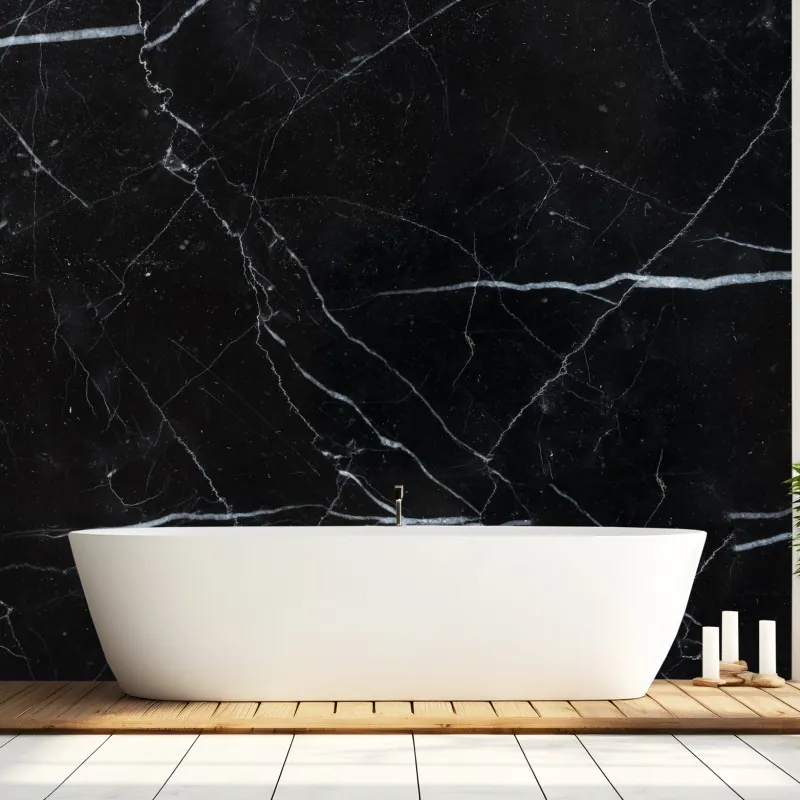 Fototapeta czarny marmur marquina do nowoczesnych wnętrz