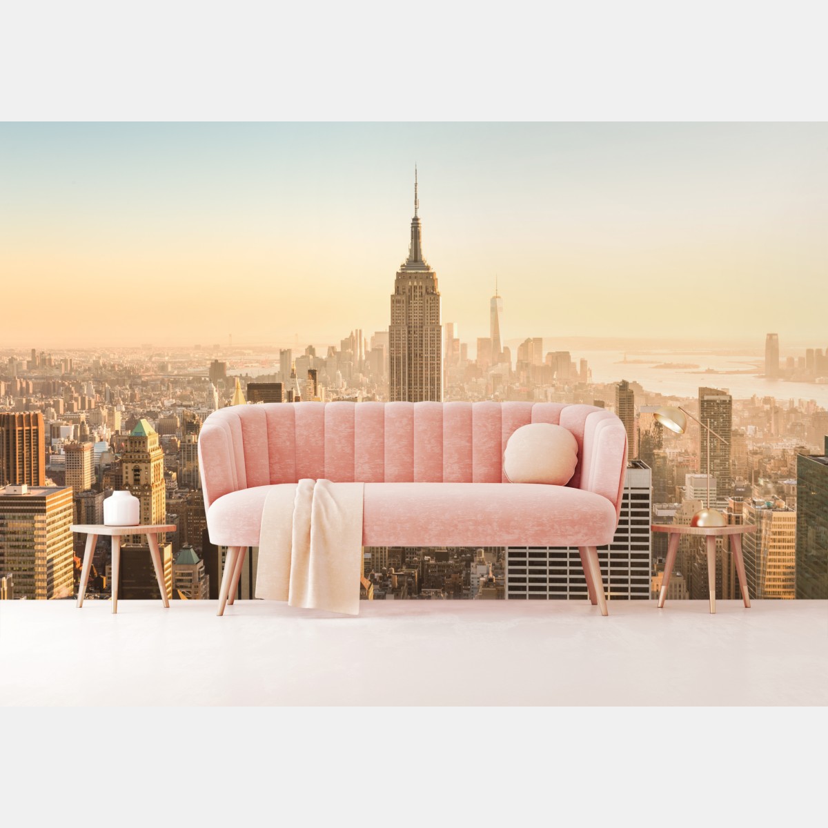 Wall mural New York skyline at golden hour