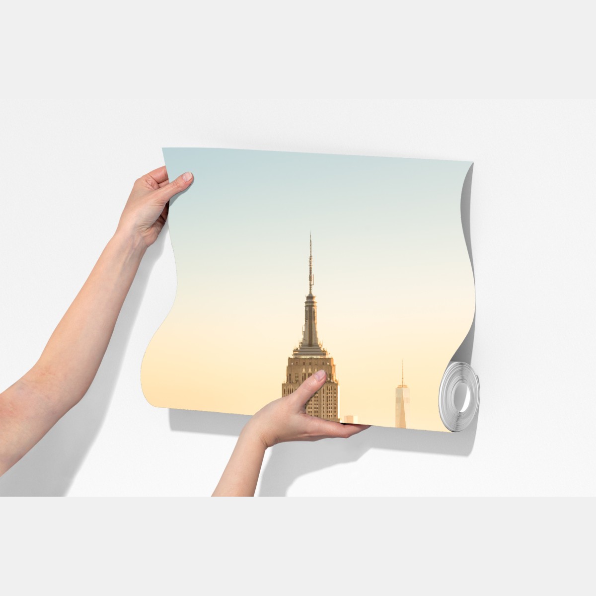 Fototapeta panorama Nowego Jorku o złotej porze – Wallissimo® Fototapeta panorama Nowego Jorku o złotej porze – Wallissimo®