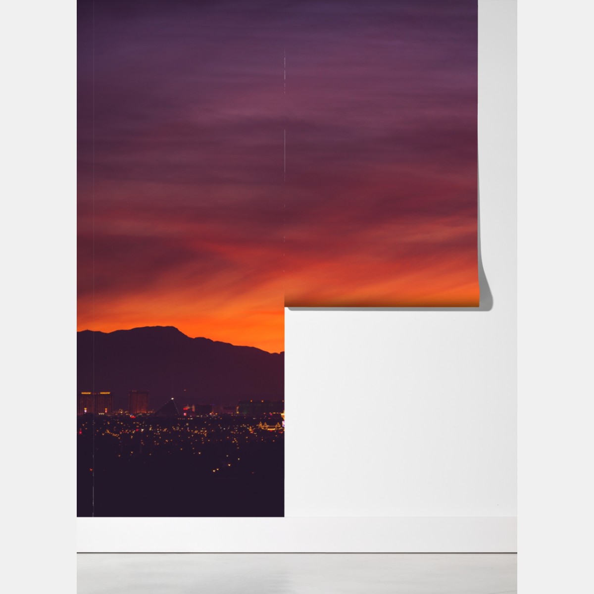 Fototapeta Las Vegas zachód słońca panorama miasta – Wallissimo® Fototapeta Las Vegas zachód słońca panorama miasta – Wallissimo®