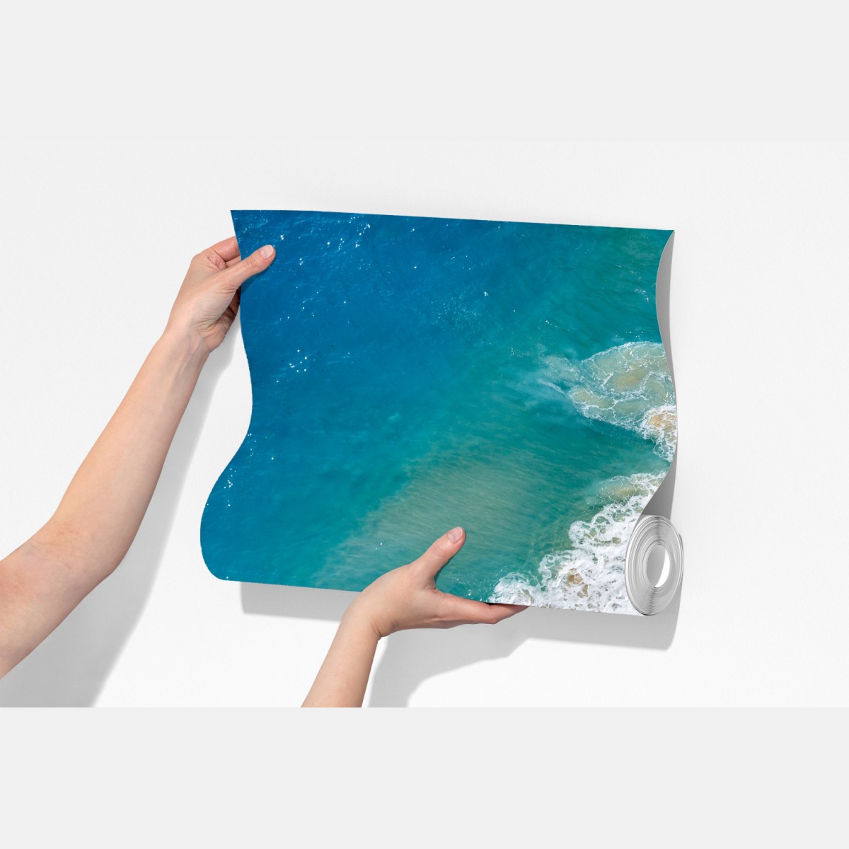 Fototapeta widok lotniczy turkusowej plaży – Wallissimo® Fototapeta widok lotniczy turkusowej plaży – Wallissimo®