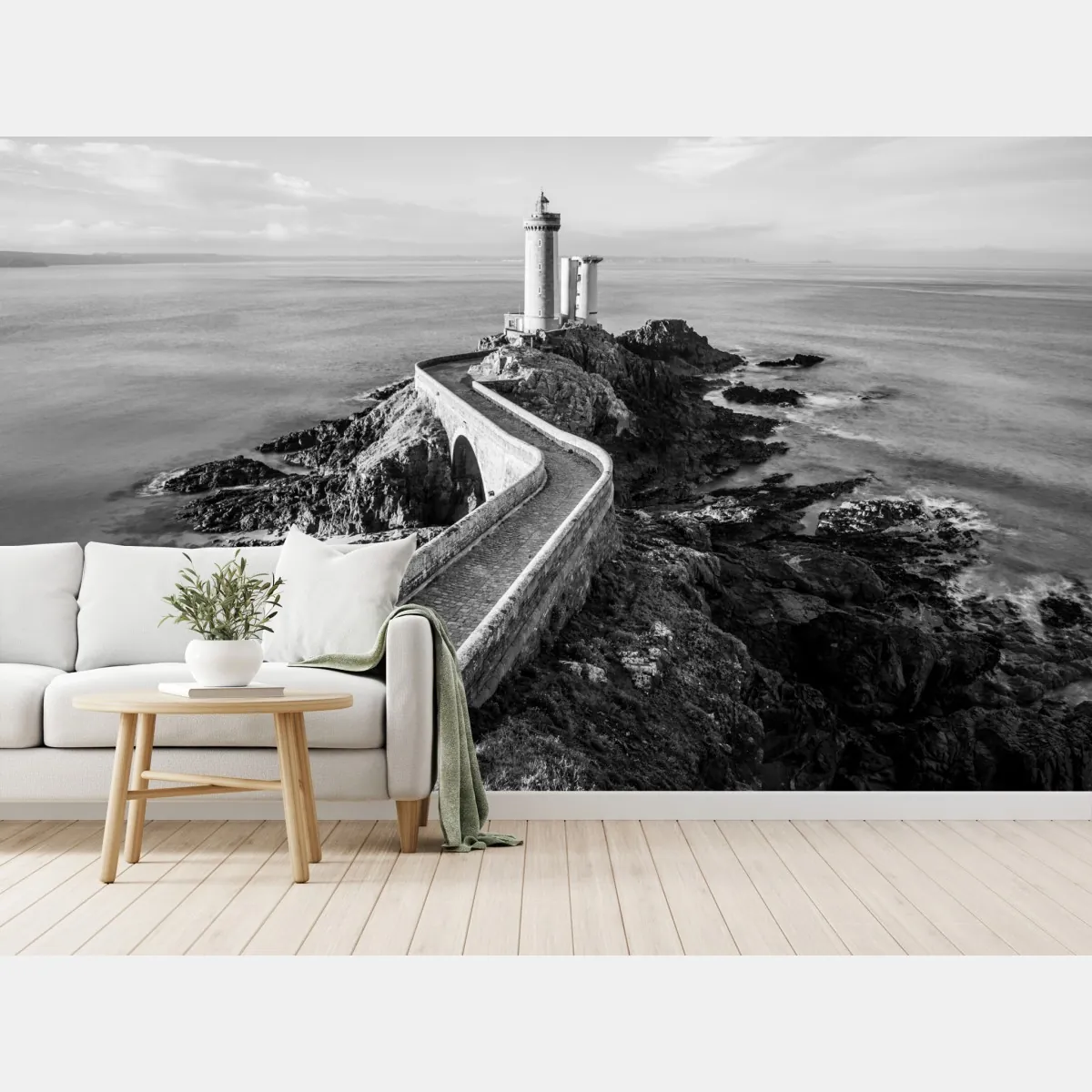 Fototapeta latarnia morska na skalistym wybrzeżu – Wallissimo® Fototapeta latarnia morska na skalistym wybrzeżu – Wallissimo®