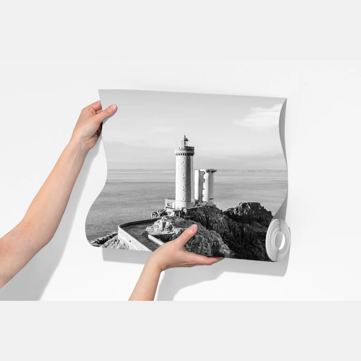 Fototapeta latarnia morska na skalistym wybrzeżu – Wallissimo® Fototapeta latarnia morska na skalistym wybrzeżu – Wallissimo®