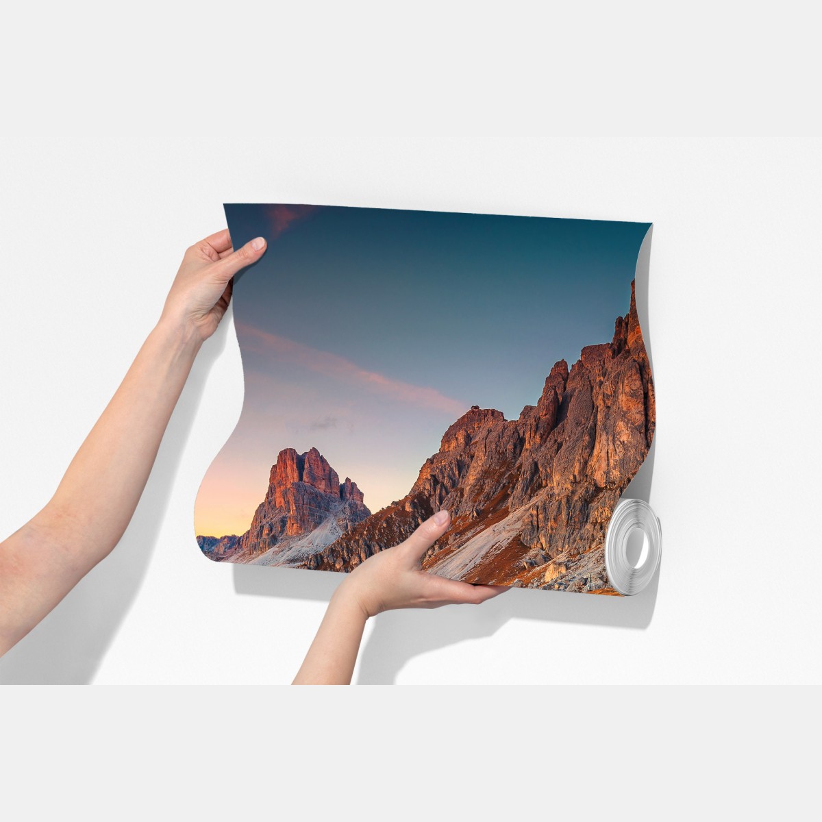 Fototapeta zachód słońca nad Passo Giau, Dolomity – Wallissimo® Fototapeta zachód słońca nad Passo Giau, Dolomity – Wallissimo®