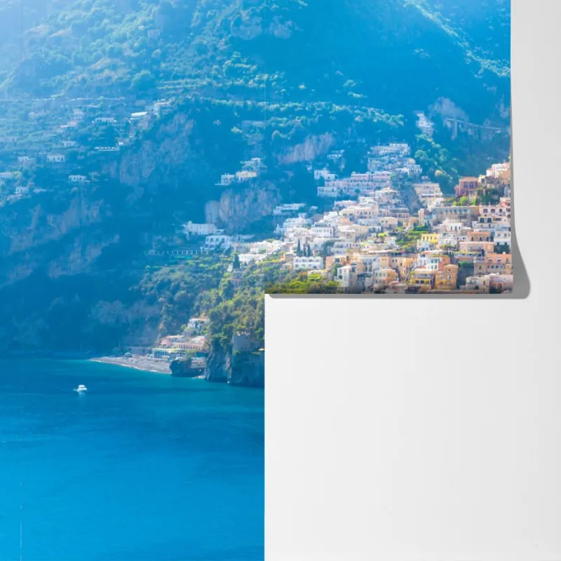 Fototapeta Positano: kolorowa wioska na wybrzeżu Amalfi – Wallissimo® Fototapeta Positano: kolorowa wioska na wybrzeżu Amalfi – Wallissimo®