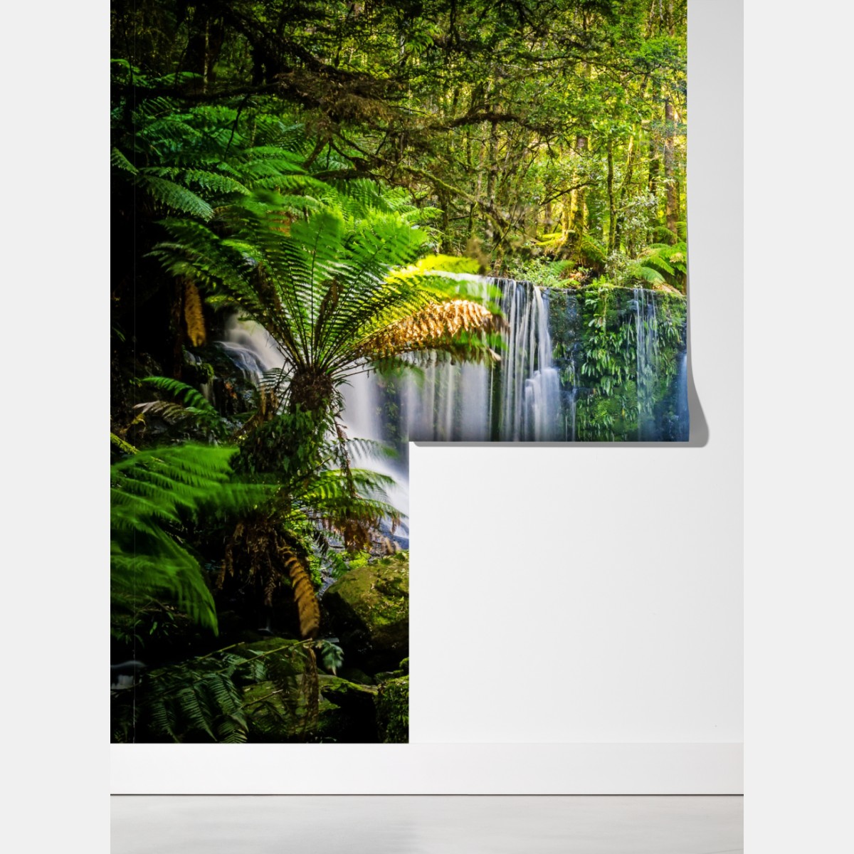 Fototapeta bujny wodospad w Mt Field National Park, Tasmania – Wallissimo® Fototapeta bujny wodospad w Mt Field National Park, Tasmania – Wallissimo®