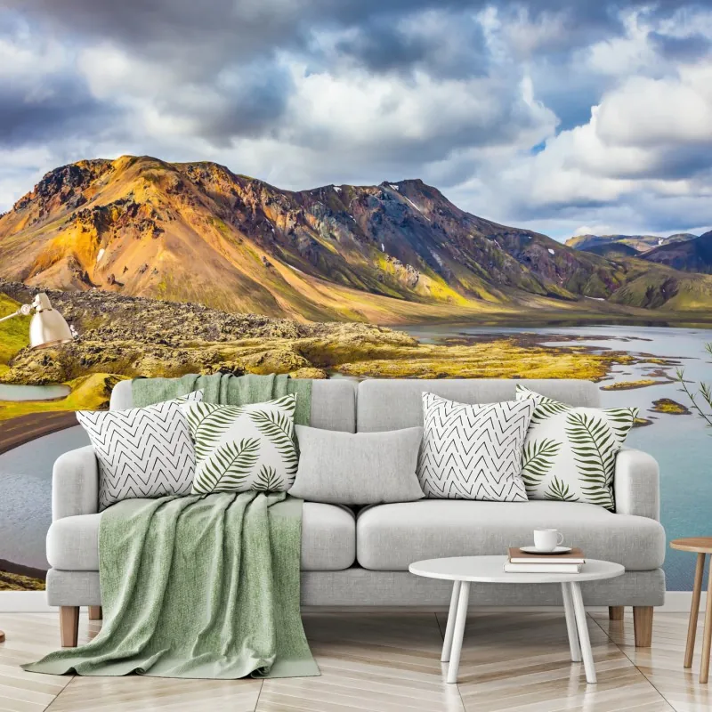 Fototapeta letnie jezioro na Islandii