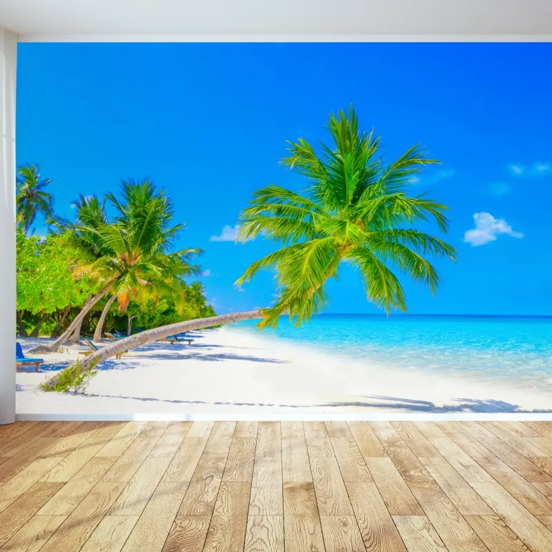 Fototapeta rajska plaża na Malediwach