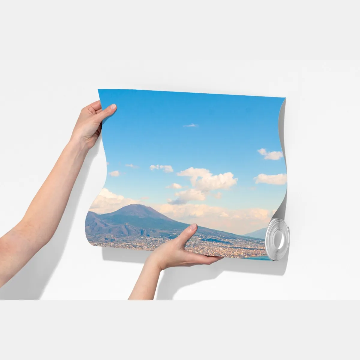 Fototapeta panorama Neapolu z Wezuwiuszem – Wallissimo® Fototapeta panorama Neapolu z Wezuwiuszem – Wallissimo®