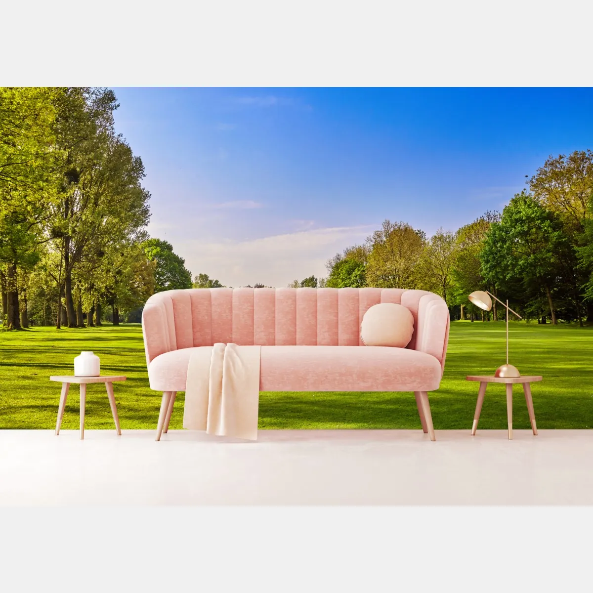 Fototapeta słoneczna panorama parku miejskiego – Wallissimo® Fototapeta słoneczna panorama parku miejskiego – Wallissimo®