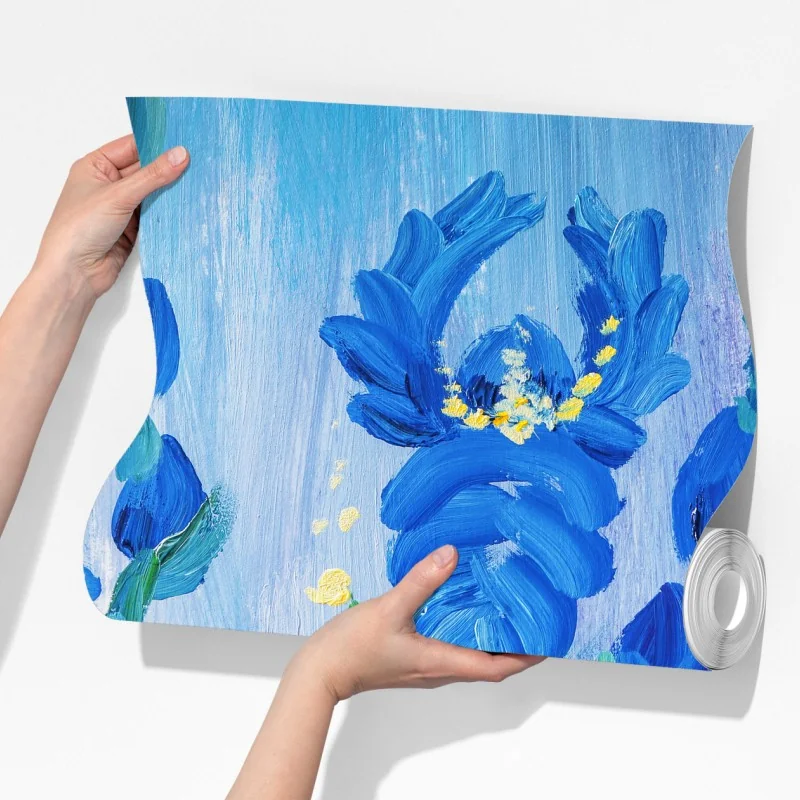 Fototapeta żywy niebieski bukiet irysów – Wallissimo® Fototapeta żywy niebieski bukiet irysów – Wallissimo®