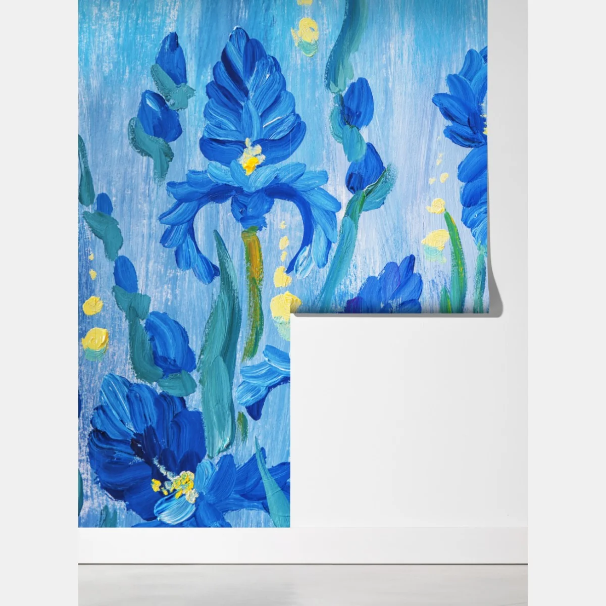 Fototapeta żywy niebieski bukiet irysów – Wallissimo® Fototapeta żywy niebieski bukiet irysów – Wallissimo®