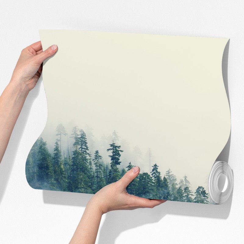 Fototapeta mglisty las – Wallissimo® Fototapeta mglisty las – Wallissimo®