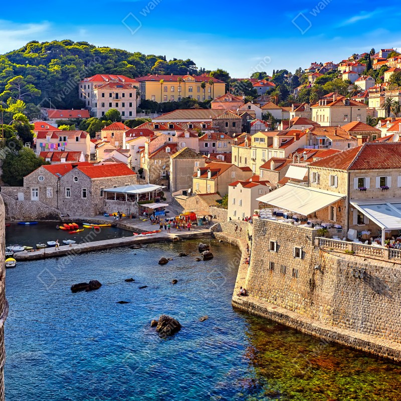 Fototapeta Dubrownik stare miasto nad morzem – Wallissimo® Fototapeta Dubrownik stare miasto nad morzem – Wallissimo®