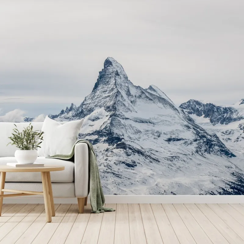 Fototapeta majestatyczny ośnieżony szczyt górski – Wallissimo® Fototapeta majestatyczny ośnieżony szczyt górski – Wallissimo®