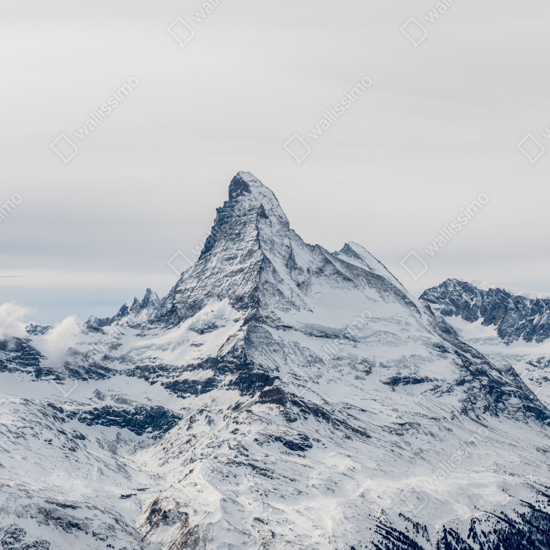 Fototapeta majestatyczny ośnieżony szczyt górski – Wallissimo® Fototapeta majestatyczny ośnieżony szczyt górski – Wallissimo®