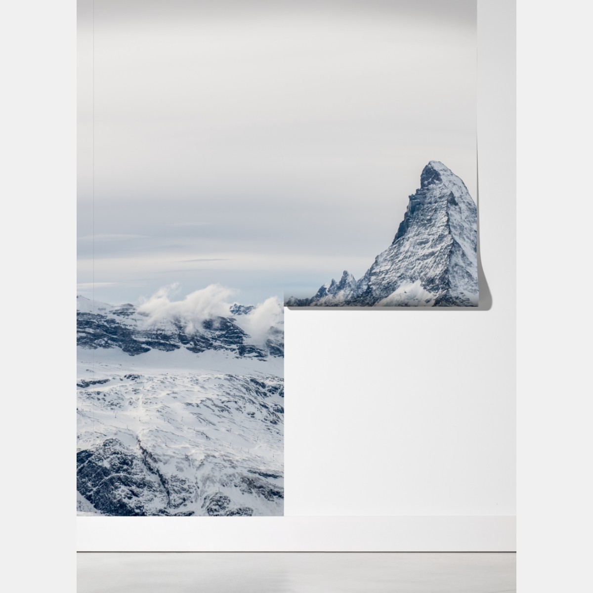 Fototapeta majestatyczny ośnieżony szczyt górski – Wallissimo® Fototapeta majestatyczny ośnieżony szczyt górski – Wallissimo®