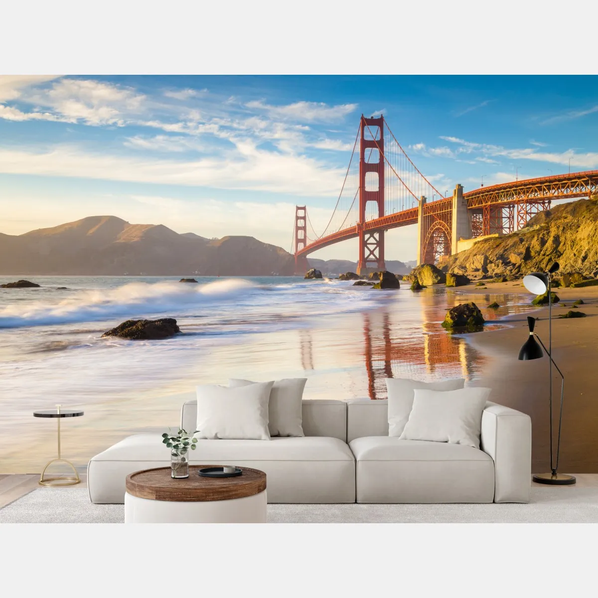 Fototapeta Golden Gate o zachodzie słońca – Wallissimo® Fototapeta Golden Gate o zachodzie słońca – Wallissimo®