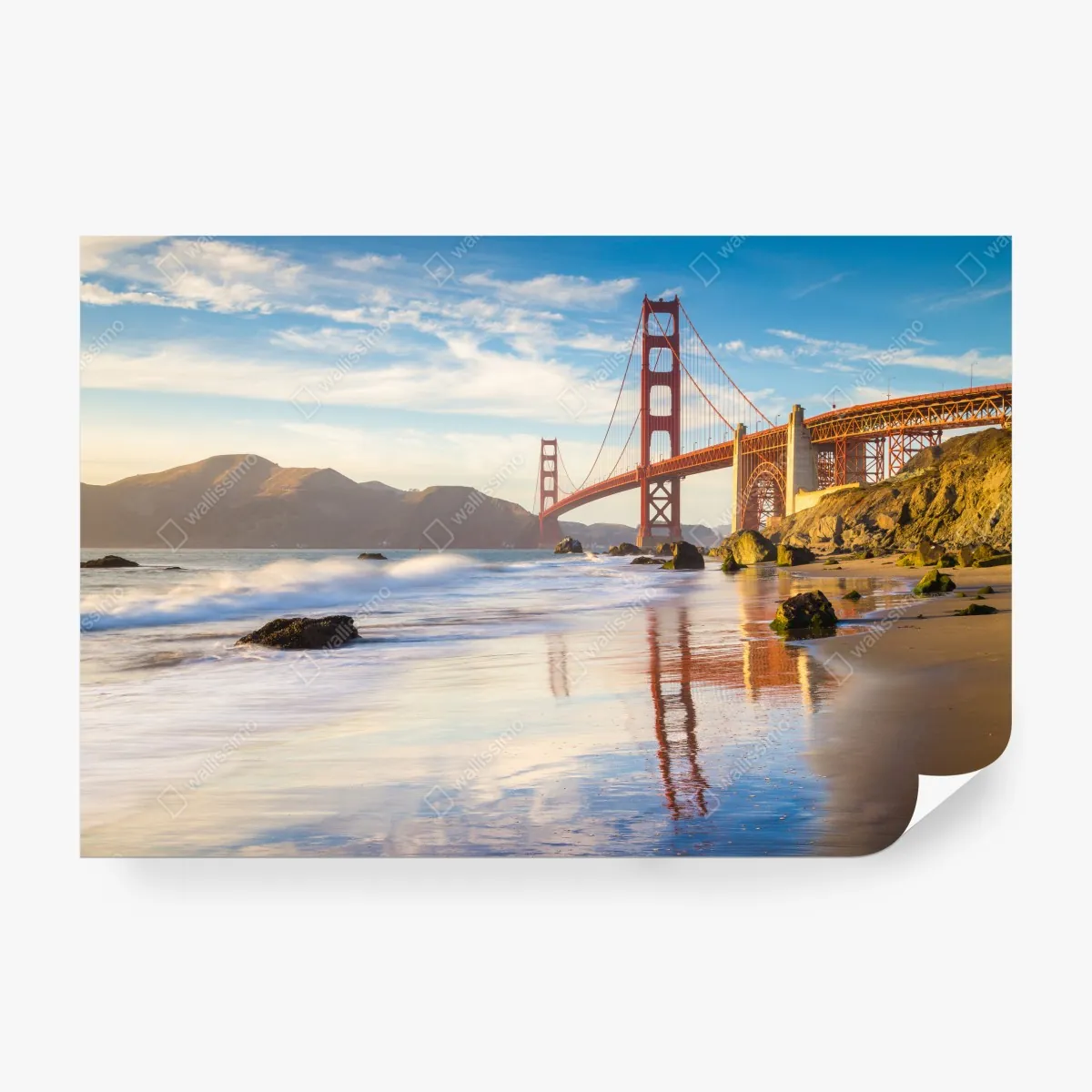 Fototapeta Golden Gate o zachodzie słońca – Wallissimo® Fototapeta Golden Gate o zachodzie słońca – Wallissimo®