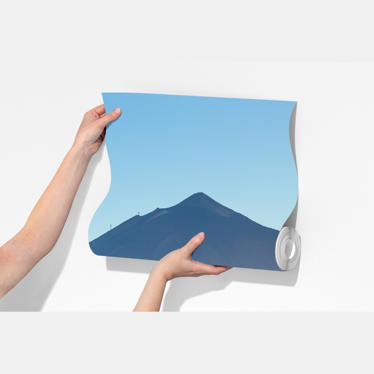 Fototapeta słoneczna droga prowadząca do wulkanu – Wallissimo® Fototapeta słoneczna droga prowadząca do wulkanu – Wallissimo®