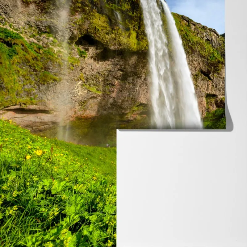 Fototapeta Seljalandsfoss wodospad na Islandii – Wallissimo® Fototapeta Seljalandsfoss wodospad na Islandii – Wallissimo®