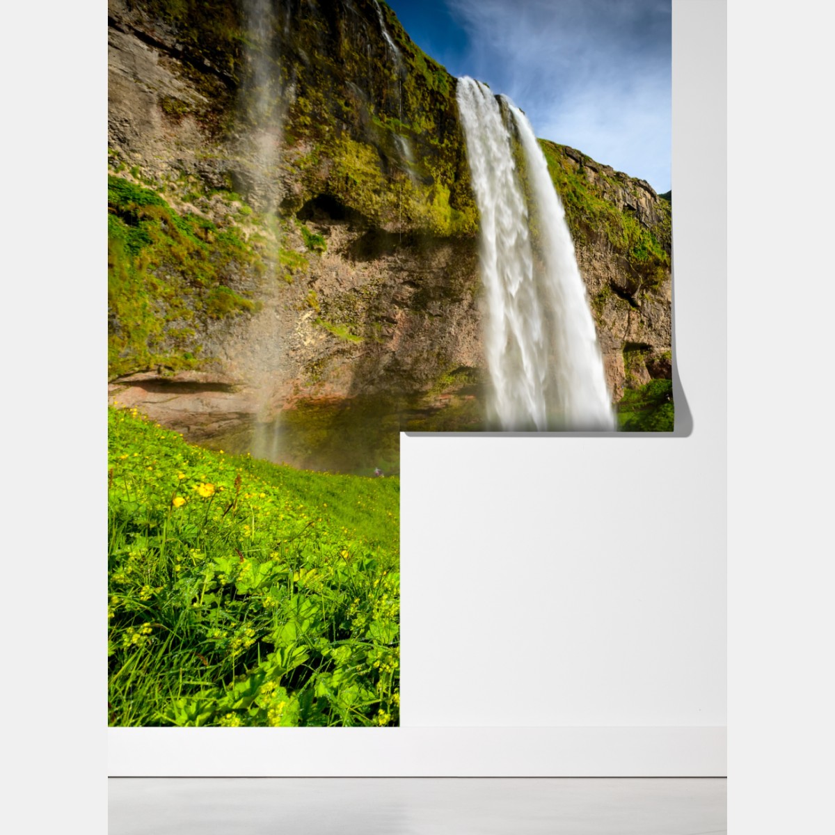 Fototapeta Seljalandsfoss wodospad na Islandii – Wallissimo® Fototapeta Seljalandsfoss wodospad na Islandii – Wallissimo®