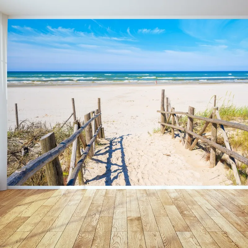 Fototapeta wejście na plażę Debki nad Bałtykiem – Wallissimo® Fototapeta wejście na plażę Debki nad Bałtykiem – Wallissimo®