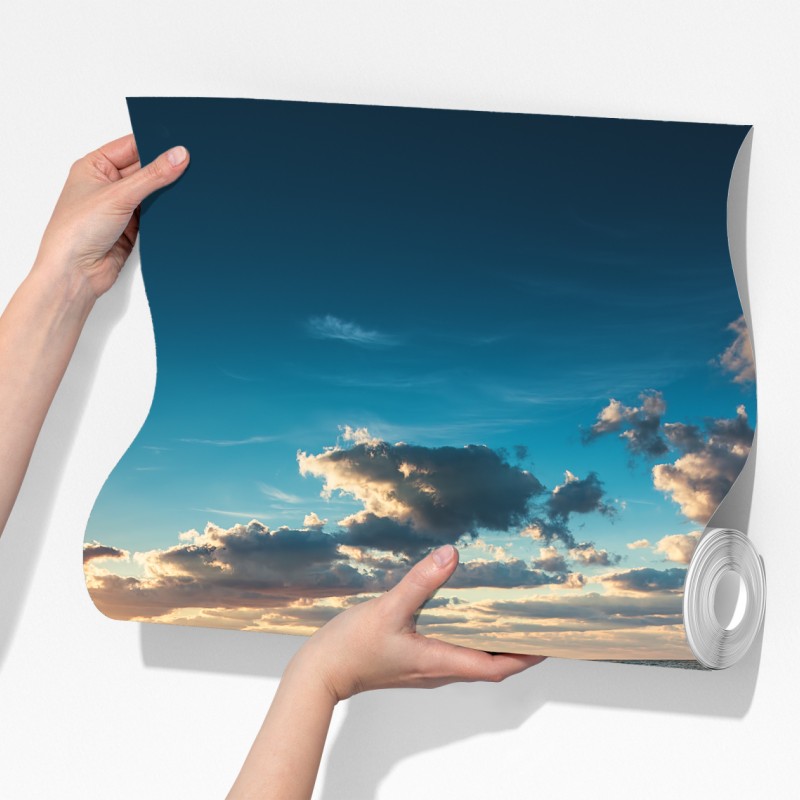 Fototapeta złoty wschód słońca nad brzegiem morza – Wallissimo® Fototapeta złoty wschód słońca nad brzegiem morza – Wallissimo®