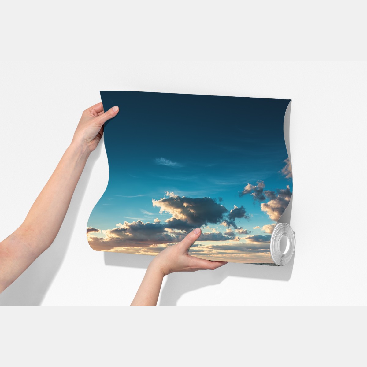 Fototapeta złoty wschód słońca nad brzegiem morza – Wallissimo® Fototapeta złoty wschód słońca nad brzegiem morza – Wallissimo®