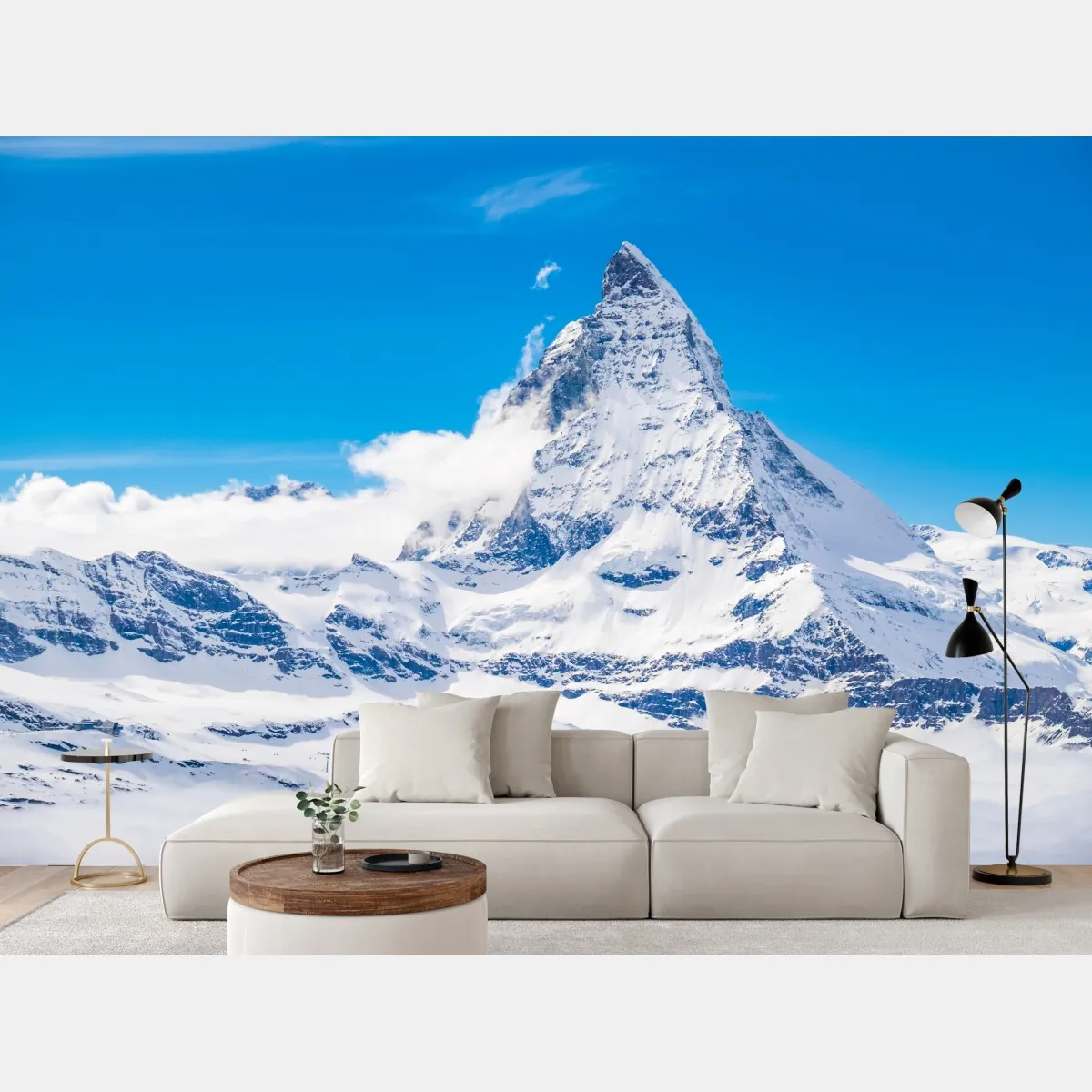 Fototapeta Matterhorn w całej okazałości z Gornergrat – Wallissimo® Fototapeta Matterhorn w całej okazałości z Gornergrat – Wallissimo®