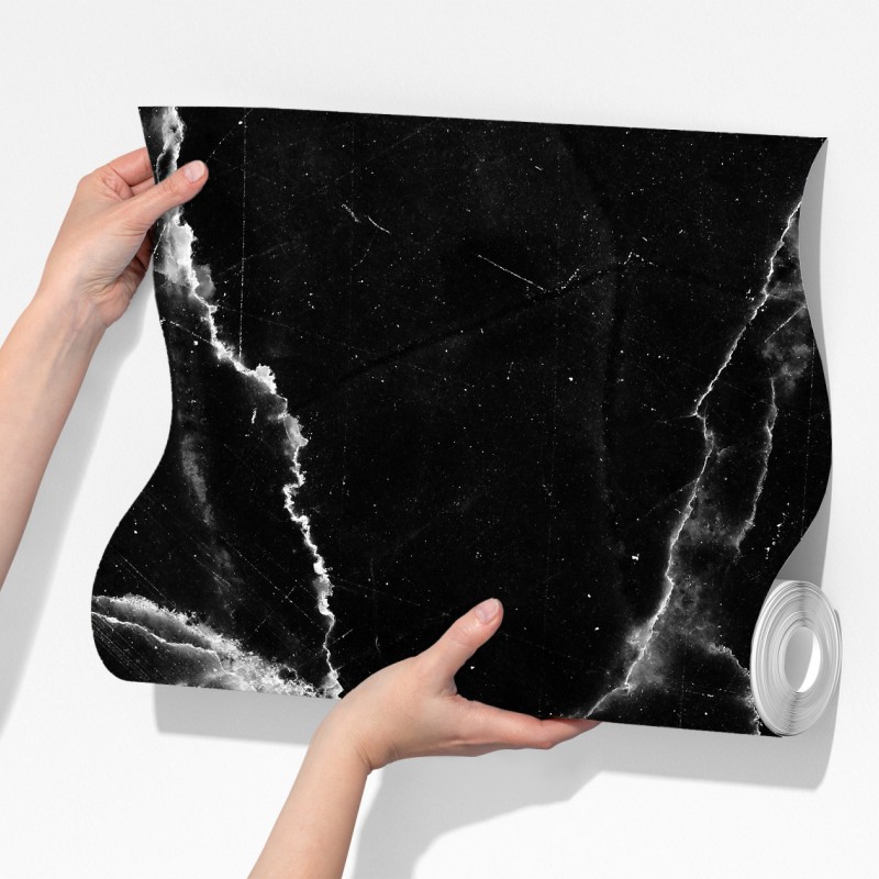 Fototapeta czarny marmur z żyłami – Wallissimo® Fototapeta czarny marmur z żyłami – Wallissimo®