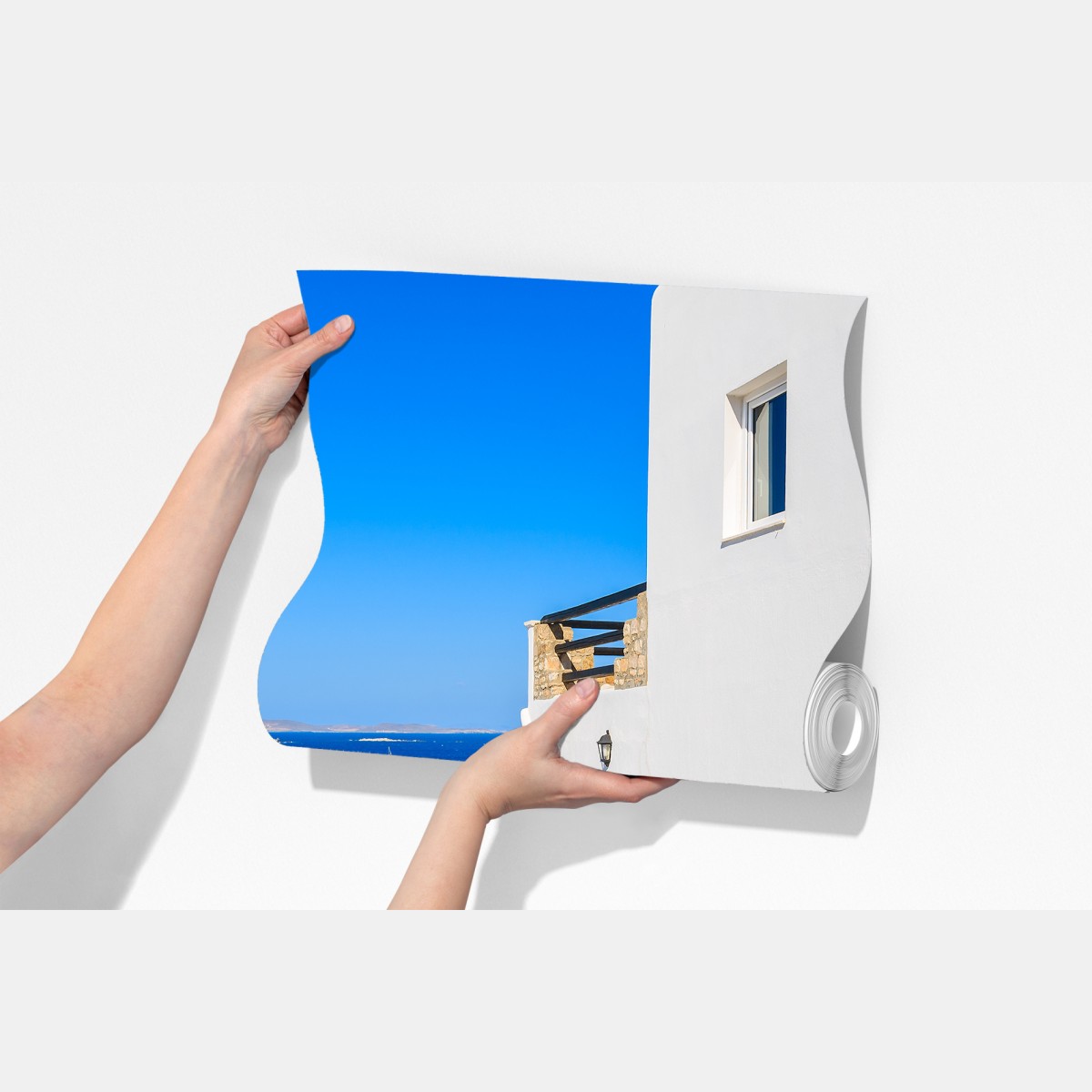 Fototapeta słoneczna uliczka w Mykonos – Wallissimo® Fototapeta słoneczna uliczka w Mykonos – Wallissimo®