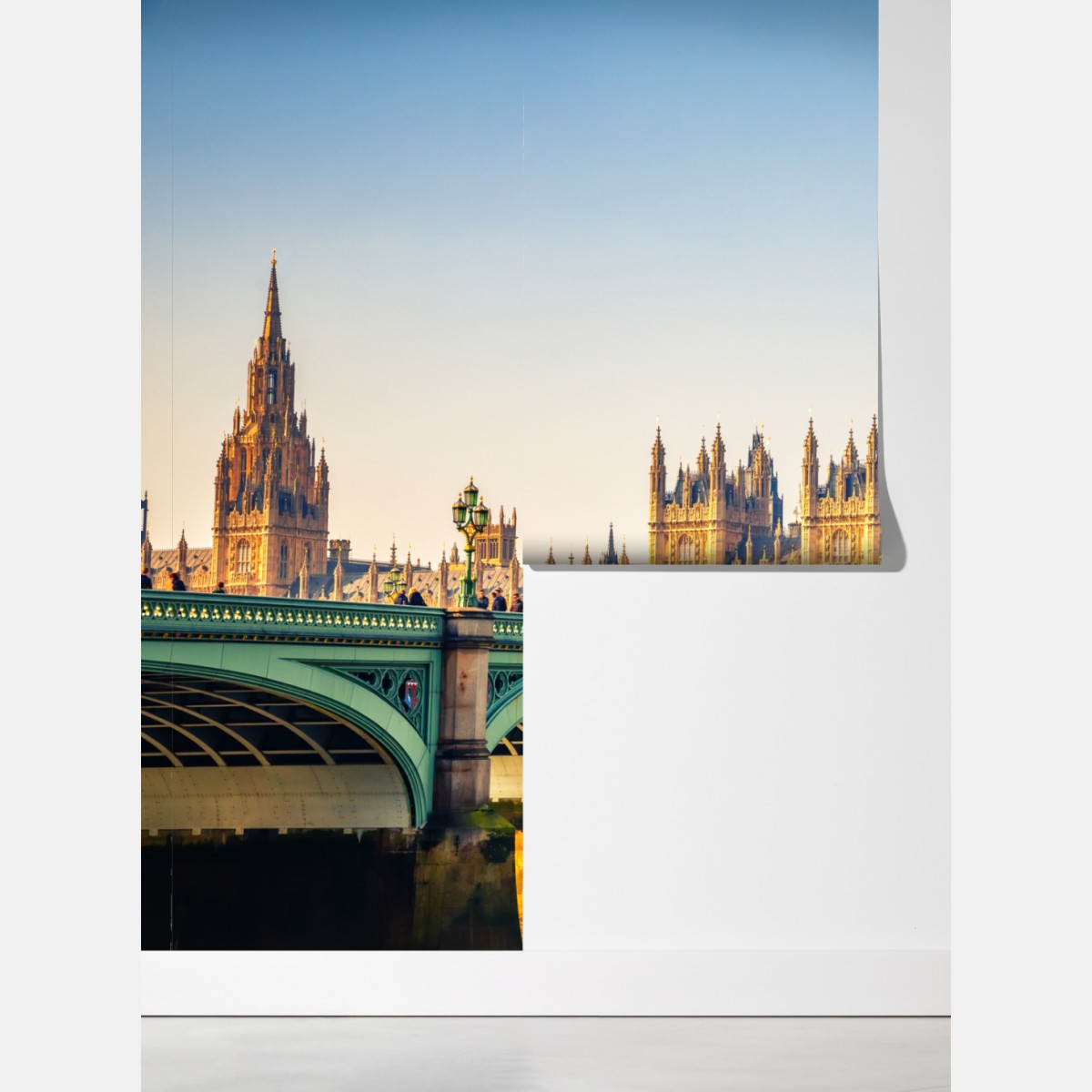 Fototapeta słoneczny widok na Big Ben i Westminster Bridge, Londyn – Wallissimo® Fototapeta słoneczny widok na Big Ben i Westminster Bridge, Londyn – Wallissimo®
