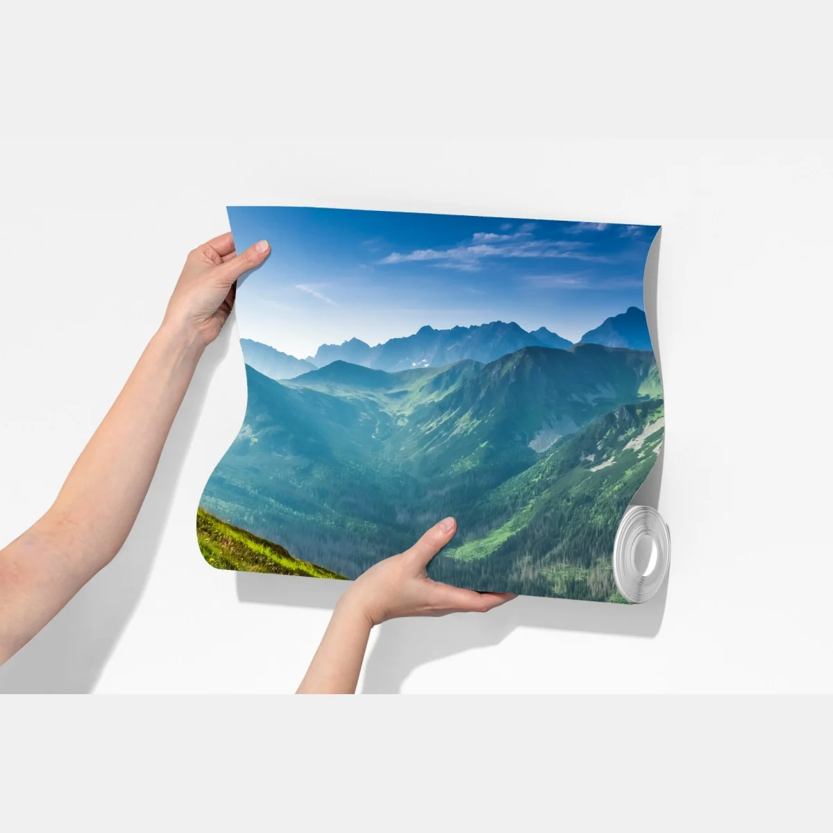 Fototapeta ścieżka w Tatrach o wschodzie słońca – Wallissimo® Fototapeta ścieżka w Tatrach o wschodzie słońca – Wallissimo®