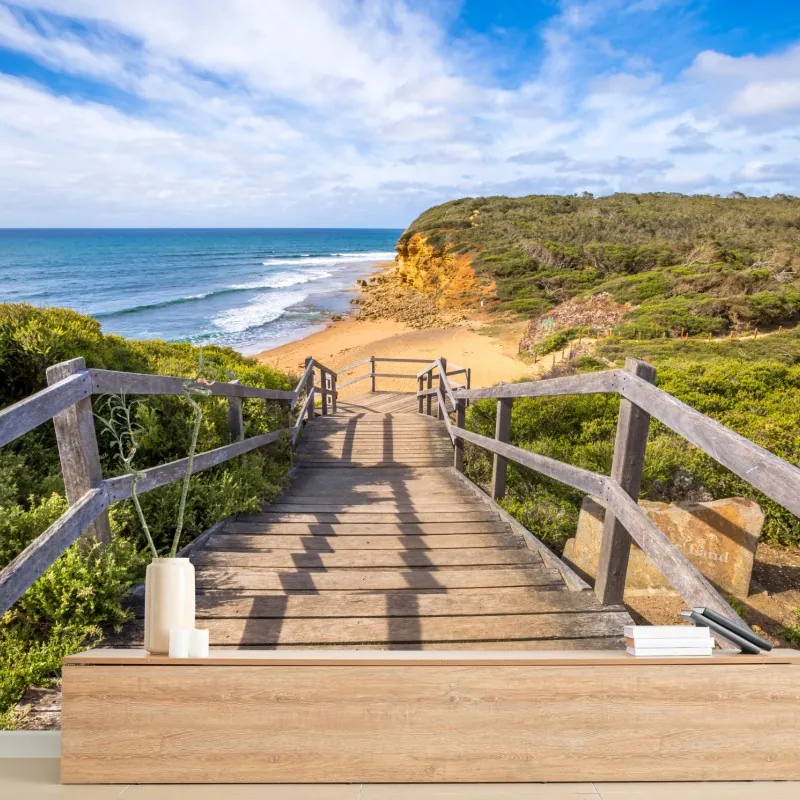 Fototapeta ścieżka do Bells Beach nadmorski pejzaż