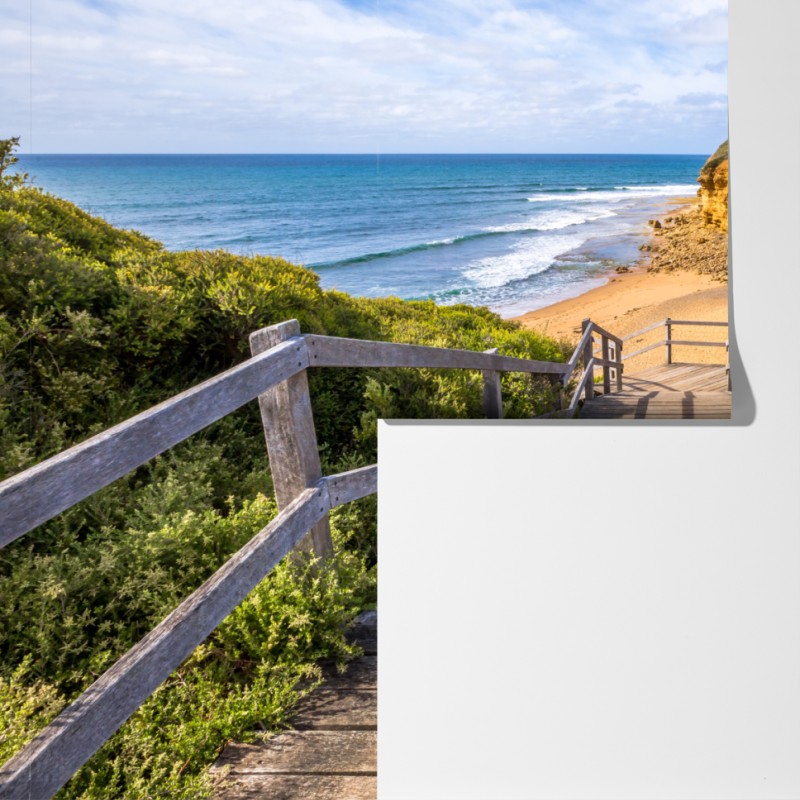 Fototapeta ścieżka do Bells Beach nadmorski pejzaż – Wallissimo® Fototapeta ścieżka do Bells Beach nadmorski pejzaż – Wallissimo®