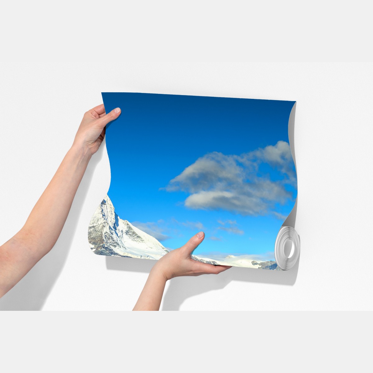 Fototapeta odbicie Matterhornu nad alpejskim jeziorem – Wallissimo® Fototapeta odbicie Matterhornu nad alpejskim jeziorem – Wallissimo®