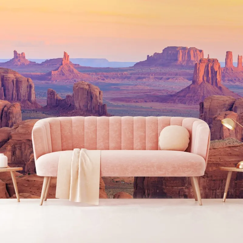 Fototapeta Monument Valley pustynny zachód słońca panorama