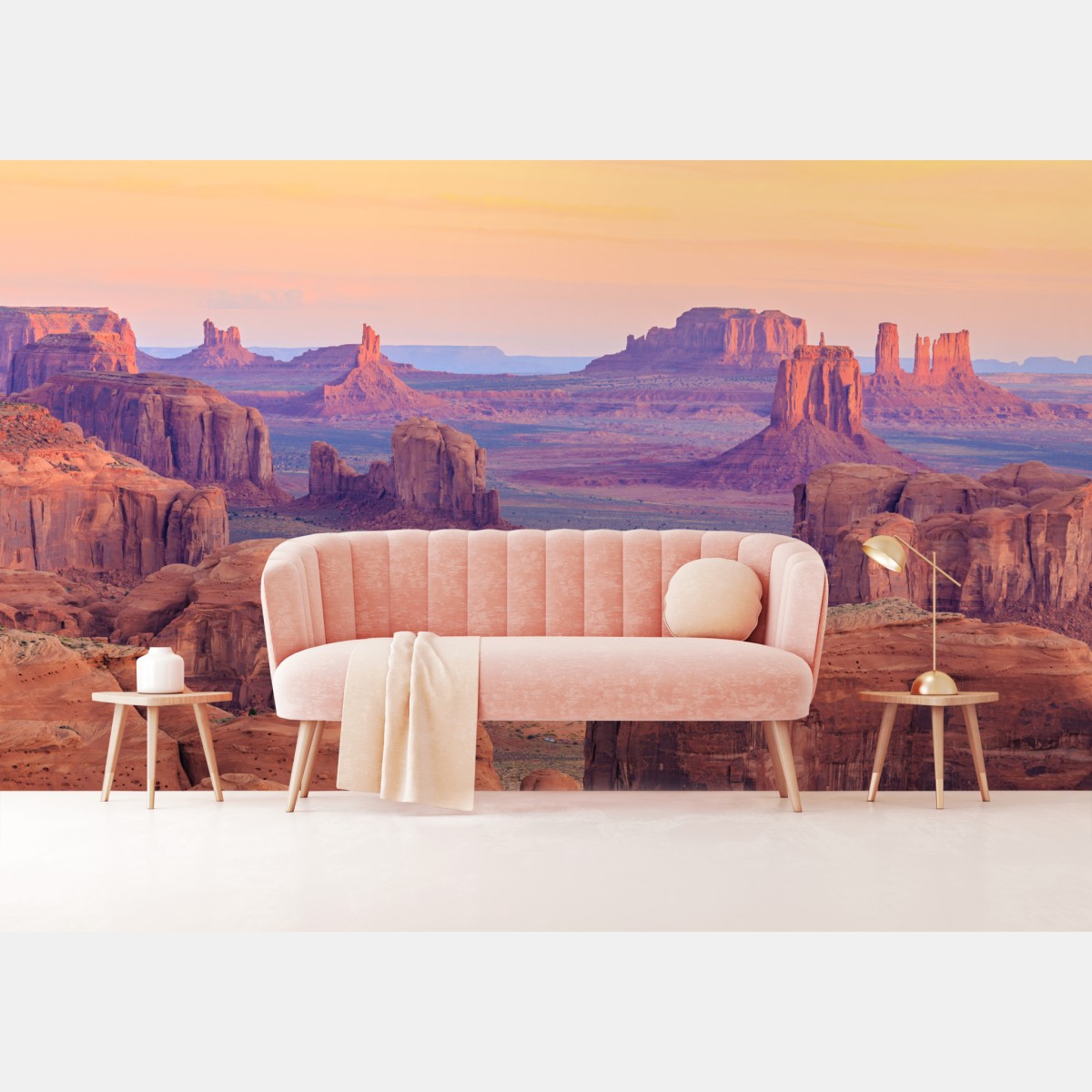 Wall mural Monument Valley desert sunset panorama